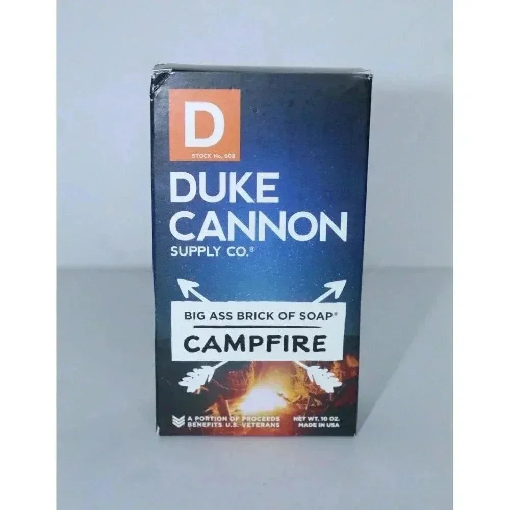 Duke Cannon Great American Frontier Men's Big Brick of Soap - Campfire, 10oz New